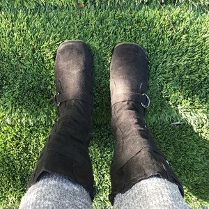 Black girls suede boots